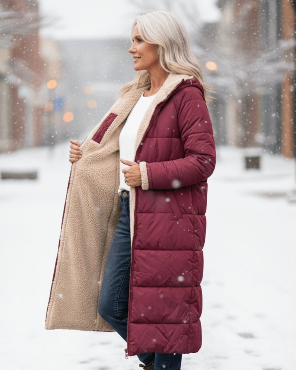 Reversible Winter Coat | Two Beautiful Looks in One Timeless Design - Barbara & Late Benjamin