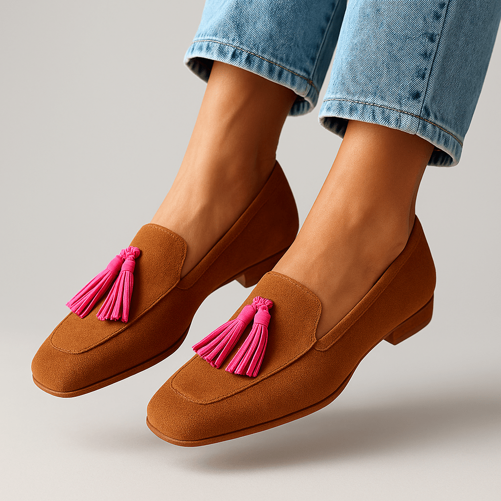 Rosa | Suede Loafers - Barbara benjamin new york