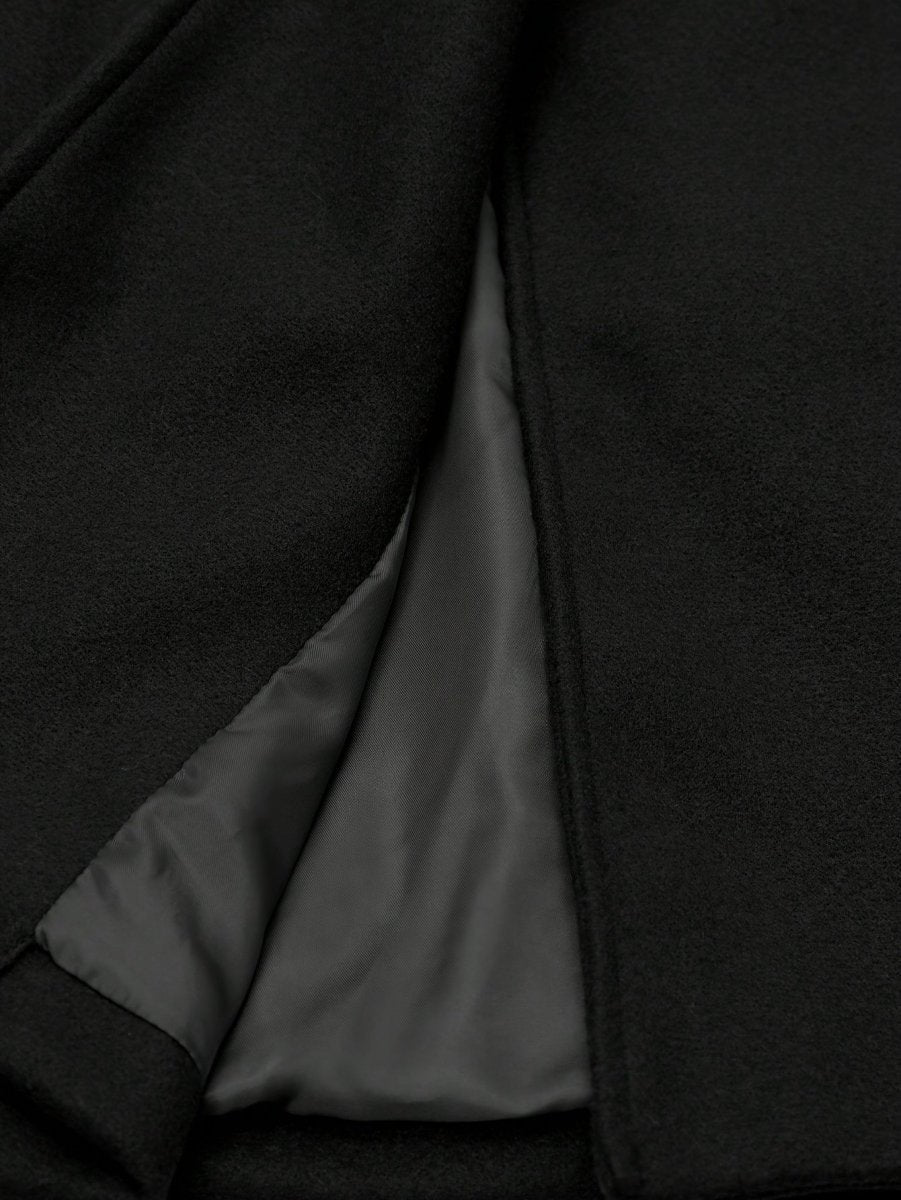 Serine | Two - Tone Spliced Collar Coat - Barbara & Late Benjamin