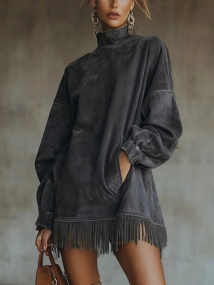 Sheri | Cozy Fringe Dress - Barbara & Late Benjamin