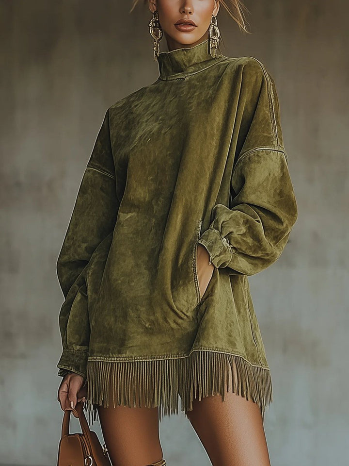 Sheri | Cozy Fringe Dress - Barbara & Late Benjamin