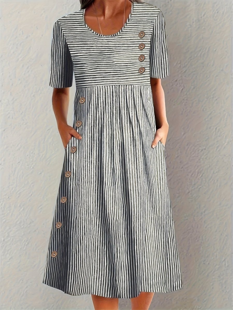Sofia™ | Striped Summer Dress - Barbara & Late Benjamin