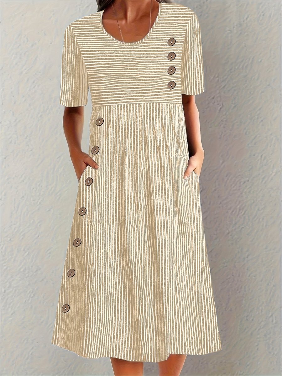 Sofia™ | Striped Summer Dress - Barbara & Late Benjamin