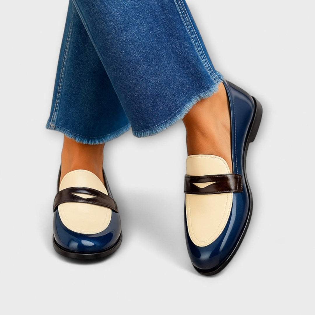 Sophia | Contrast Loafers - Barbara benjamin new york