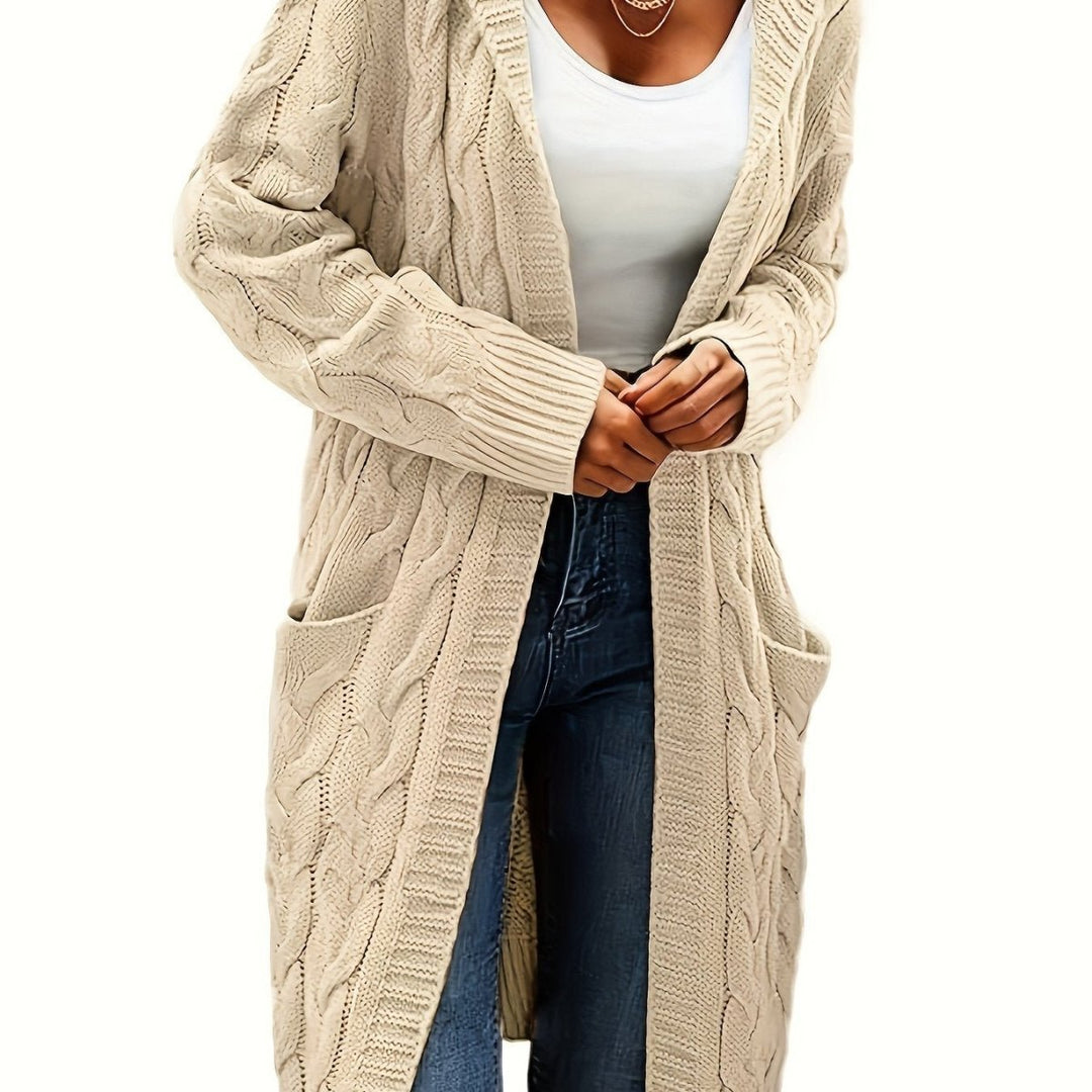 Sophia | Long Sleeve Cozy Hooded Cardigan - Barbara & Late Benjamin