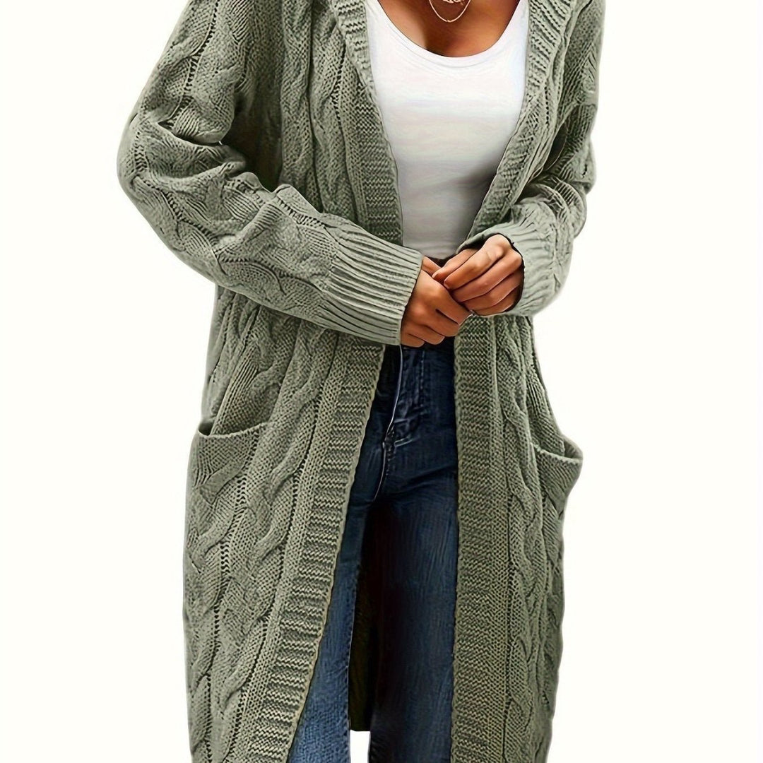 Sophia | Long Sleeve Cozy Hooded Cardigan - Barbara & Late Benjamin