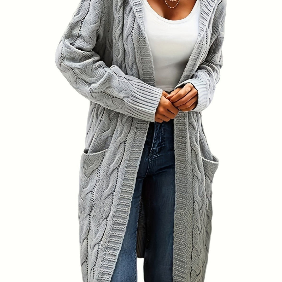 Sophia | Long Sleeve Cozy Hooded Cardigan - Barbara & Late Benjamin