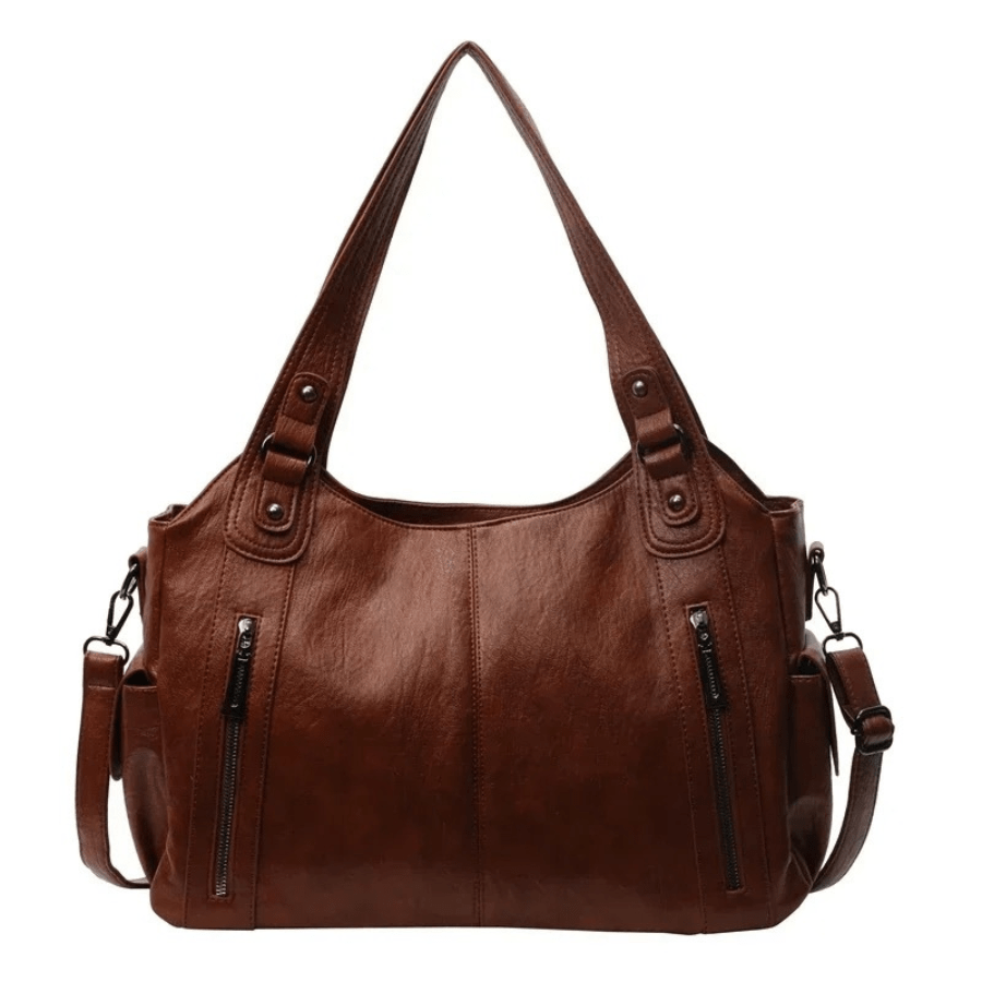 Uma - Dual Zipper Large Capacity Shoulder Bag - Barbara & Late Benjamin