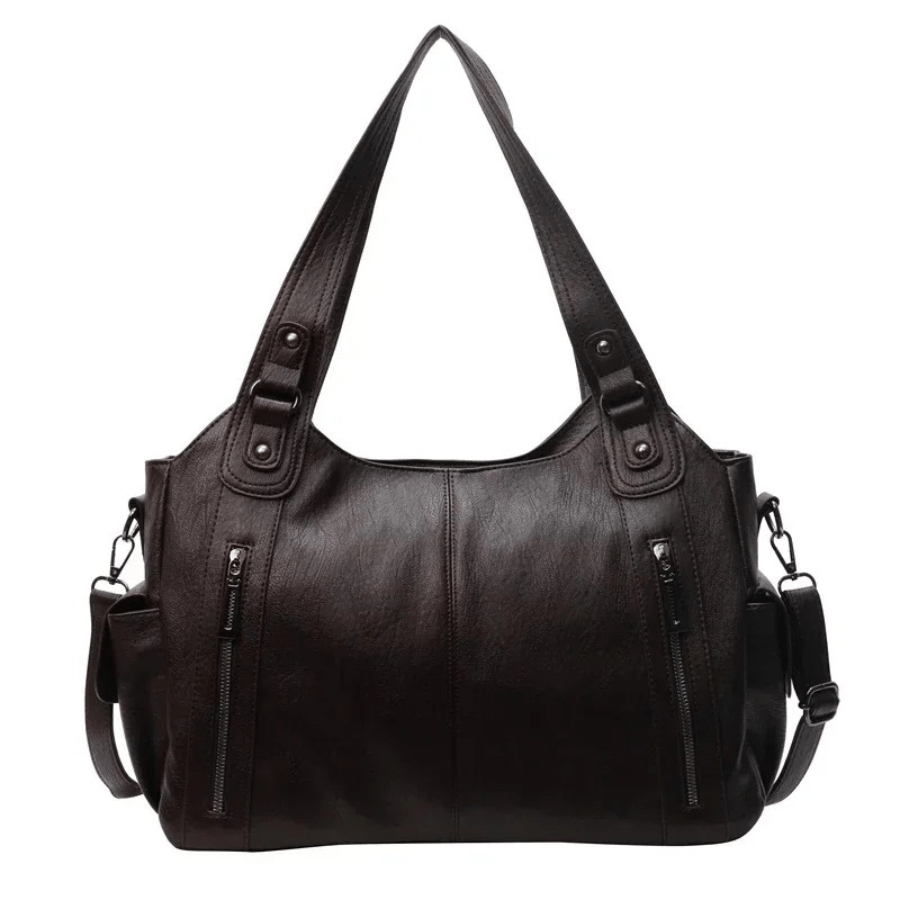 Uma - Dual Zipper Large Capacity Shoulder Bag - Barbara & Late Benjamin