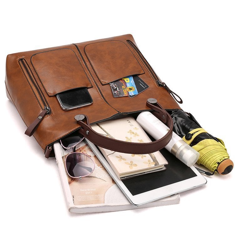 Winslet - Iconic Retro PU Leather Crossbody Handbag - Barbara & Late Benjamin