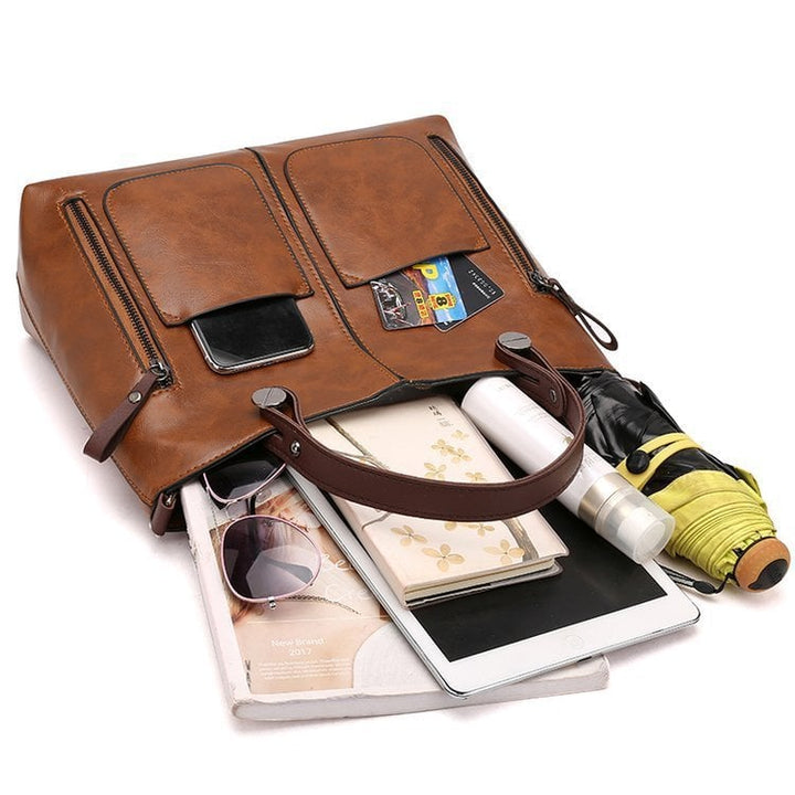 Winslet - Iconic Retro PU Leather Crossbody Handbag - Barbara & Late Benjamin