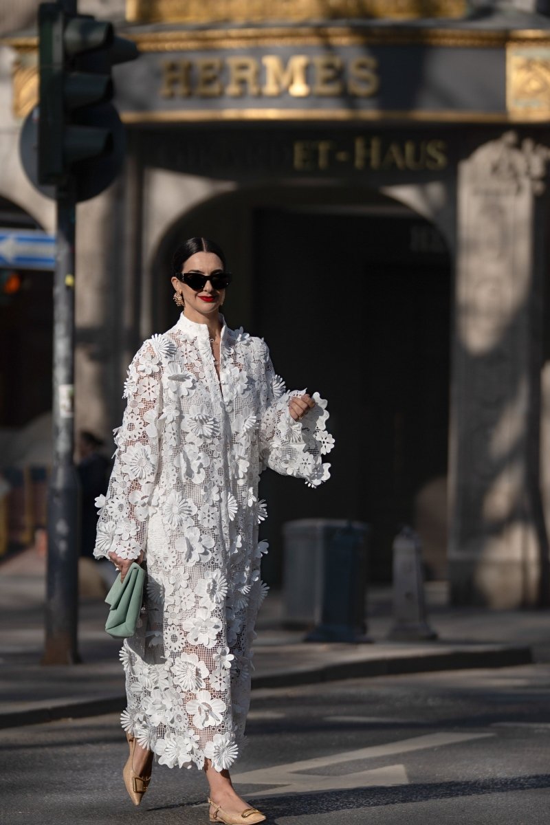 Yelira | Elegant Lace White Dress - Barbara & Late Benjamin